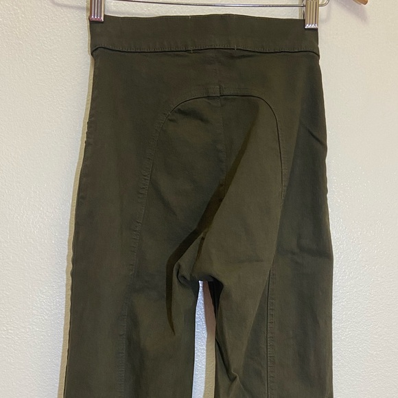 Revice - High Waist Wide Leg Flared Roller Girl Jeans Military Green - size 26 - Picture 8 of 9